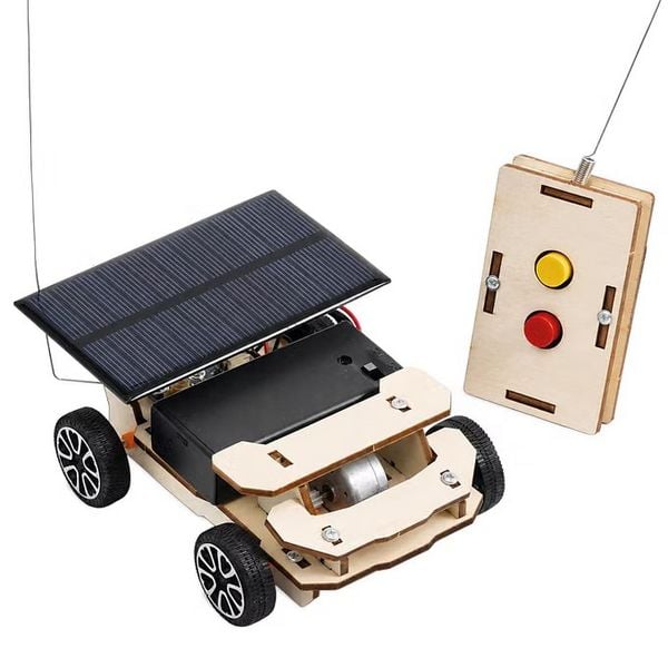 Produktbild: Fischertechnik 579972 - miniMINT, Sun Charger, Fahrzeug mit Solarantrieb, Technik-Holzbausatz ab 8 Jahren