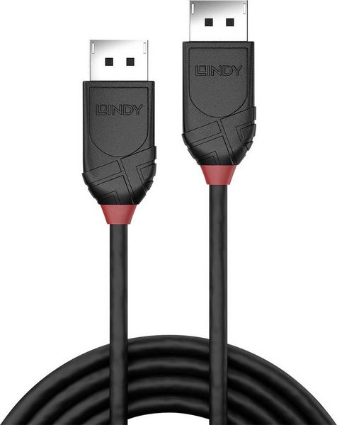 Produktbild: LINDY DisplayPort Anschlusskabel DisplayPort Stecker, DisplayPort Stecker 3.00 m Schwarz 36493 DisplayPort-Kabel