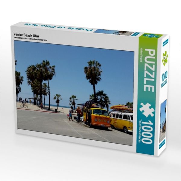 CALVENDO Puzzle Venice Beach USA | 1000 Teile Lege-Größe 64x48cm Foto-Puzzle für glückliche Stunden