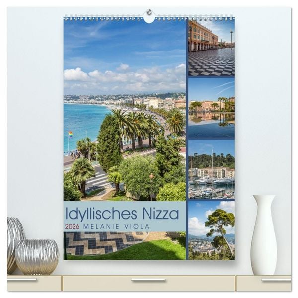 Produktbild: Idyllisches Nizza (hochwertiger Premium Wandkalender 2026 DIN A2 hoch), Kunstdruck in Hochglanz