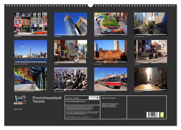 Produktbild: Provinzhauptstadt Toronto (Wandkalender 2026 DIN A2 quer), CALVENDO Monatskalender