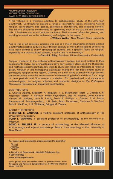 Produktbild: Religion in the Prehispanic Southwest