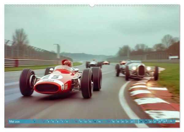 Produktbild: Formel 1 in den sechziger Jahren (Wandkalender 2026 DIN A2 quer), CALVENDO Monatskalender