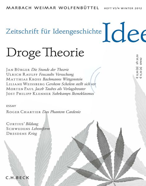 Produktbild: Zeitschrift f&uuml;r Ideengeschichte Heft VI/4 Winter 2012