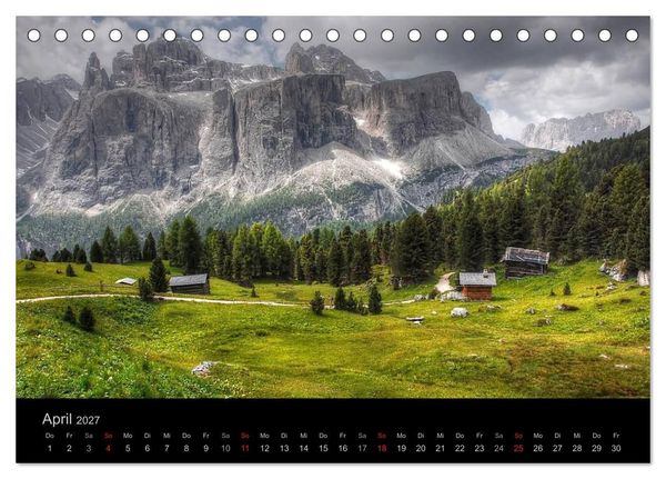 Produktbild: Mystische Dolomiten (Tischkalender 2027 DIN A5 quer), CALVENDO Monatskalender