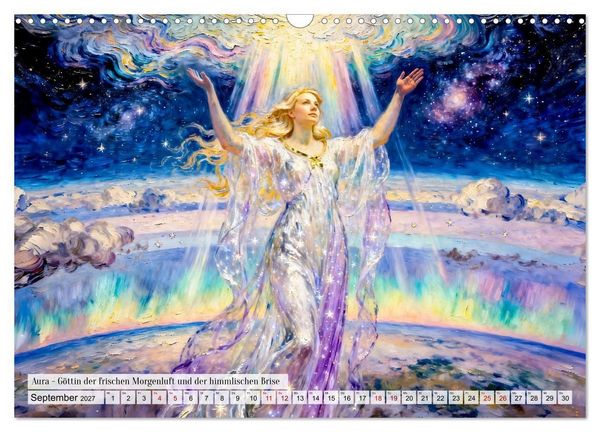 Produktbild: G&ouml;tter der Elemente - Griechische Mythologie Kunstkalender (Wandkalender 2027 DIN A3 quer), CALVENDO Monatskalender