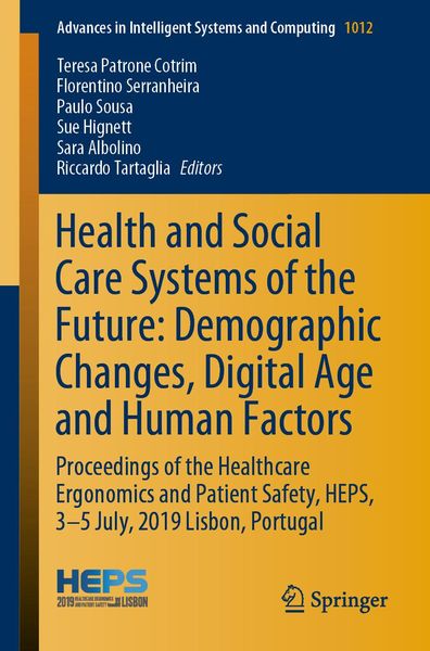 Produktbild: Health and Social Care Systems of the Future: Demographic Changes, Digital Age and Human Factors