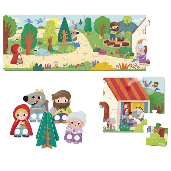 Produktbild: Goula - XXL Puzzle - Rotkäppchen, 30 Teile