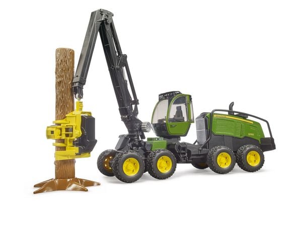 Produktbild: bruder 02135 John Deere 1270G Harvester mit Baumstamm