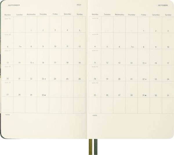 Produktbild: Moleskine 12 Monate Der Herr der Ringe Tageskalender 2027, L/A5, 1 Tag = 1 Seite, fester Einband