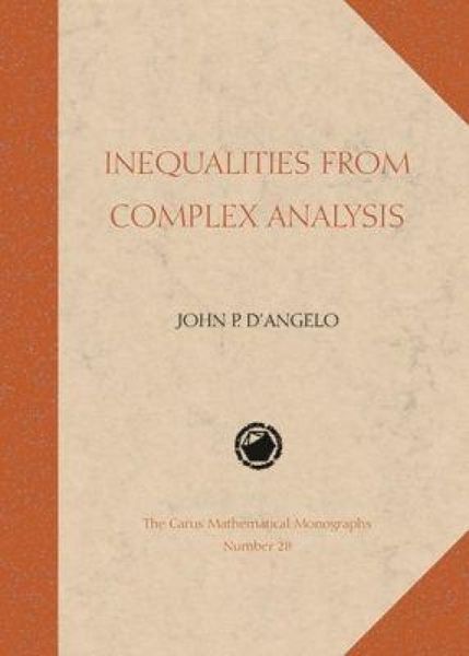 Produktbild: Inequalities from Complex Analysis