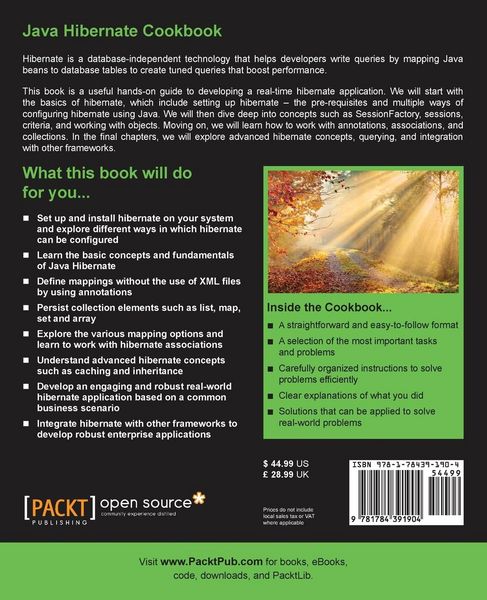 Produktbild: Java Hibernate Cookbook