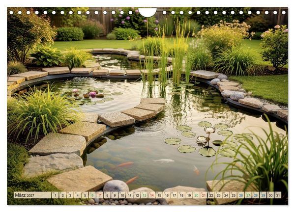 Produktbild: Oase im Garten (Wandkalender 2027 DIN A4 quer), CALVENDO Monatskalender