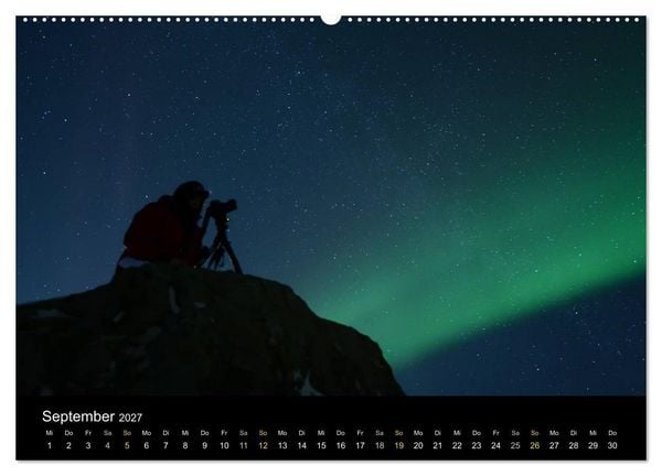 Produktbild: Magische N&auml;chte - POLARLICHT (hochwertiger Premium Wandkalender 2027 DIN A2 quer), Kunstdruck in Hochglanz