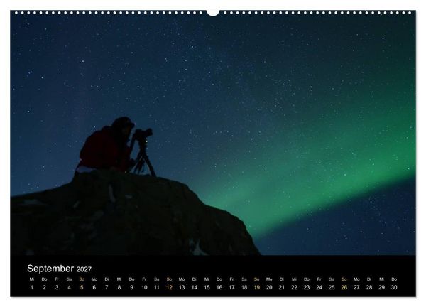 Produktbild: Magische N&auml;chte - POLARLICHT (Wandkalender 2027 DIN A2 quer), CALVENDO Monatskalender