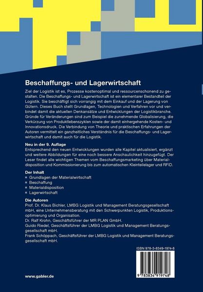 Produktbild: Beschaffungs- und Lagerwirtschaft