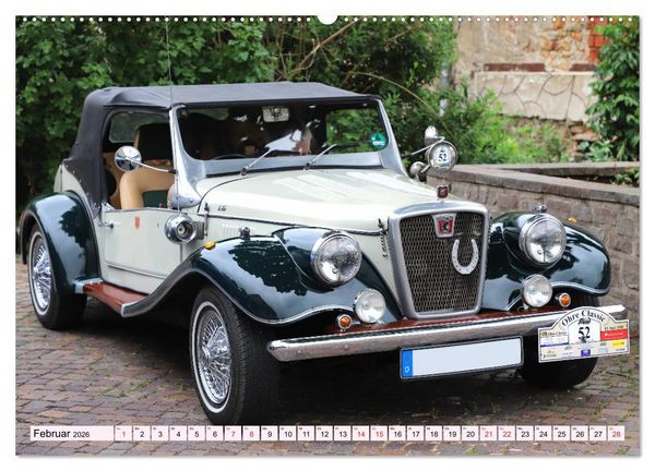 Produktbild: Ohre Classics - Oldtimer auf der Schlossdom&auml;ne in Wolmirstedt (hochwertiger Premium Wandkalender 2026 DIN A2 quer), Kunstdruck in Hochglanz