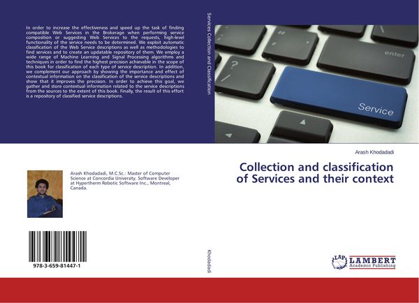 Produktbild: Collection and classification of Services and their context