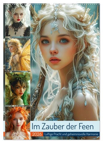 Im Zauber der Feen. Luftige Pracht und geheimnisvolle Harmonie (Wandkalender 2026 DIN A2 hoch), CALVENDO Monatskalender