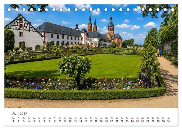 Produktbild: Rund um das Benediktinerkloster Seligenstadt (Tischkalender 2027 DIN A5 quer), CALVENDO Monatskalender