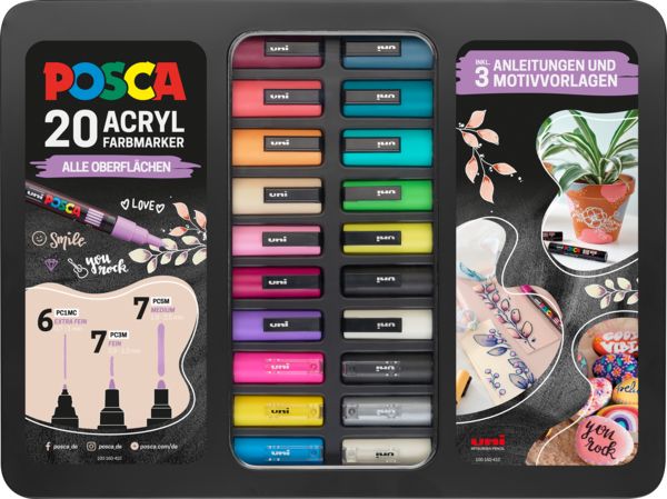 Produktbild: uni-ball Marker uni POSCA Etui DIY 20er Set