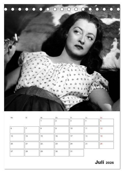 Produktbild: Filmstars. Unvergessene Diven (Tischkalender 2026 DIN A5 hoch), CALVENDO Monatskalender