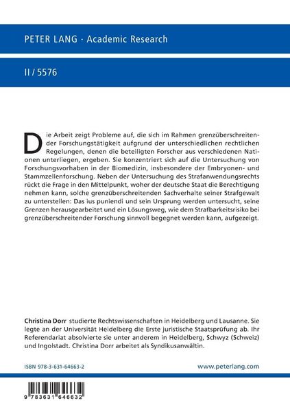 Produktbild: Strafbarkeit grenz&uuml;berschreitend t&auml;tiger Forschungsgruppen im Bereich der biomedizinischen Forschung in der Europ&auml;ischen Union