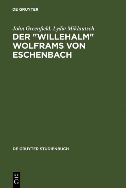 Produktbild: Der "Willehalm" Wolframs von Eschenbach