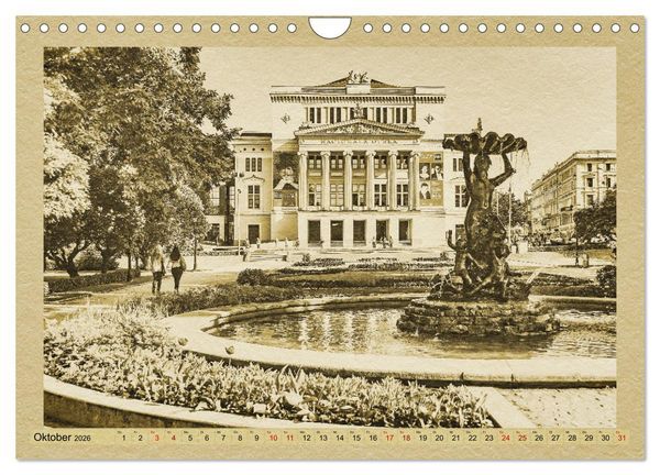 Produktbild: Riga &ndash; Ein Kalender im Zeitungsstil (Wandkalender 2026 DIN A4 quer), CALVENDO Monatskalender