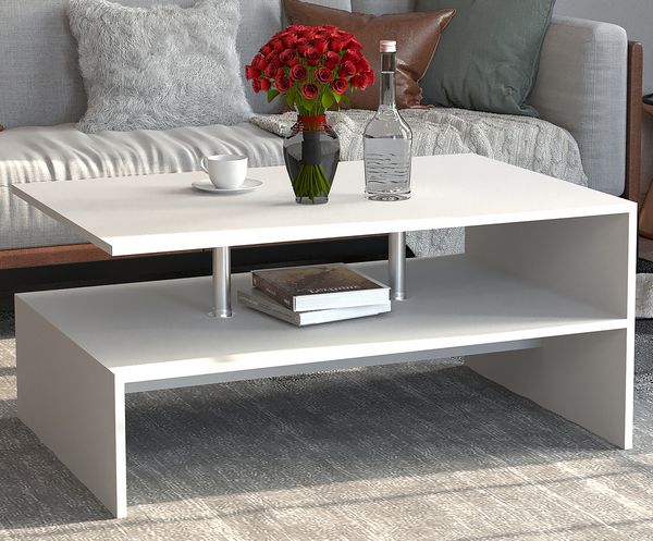 Produktbild: Holz Sofatisch Couchtisch Wohnzimmertisch Maliso L