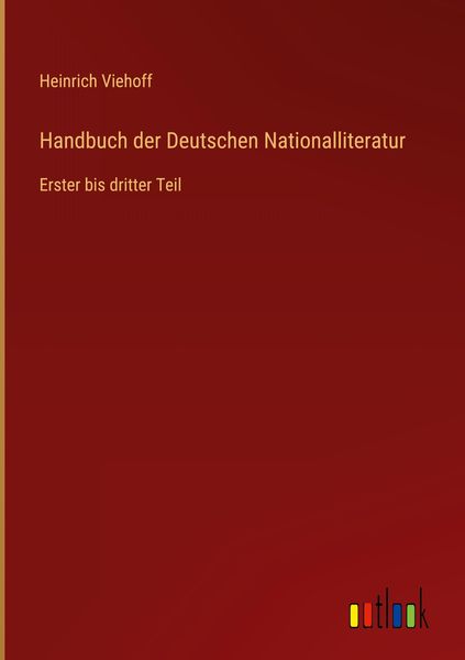 Produktbild: Handbuch der Deutschen Nationalliteratur