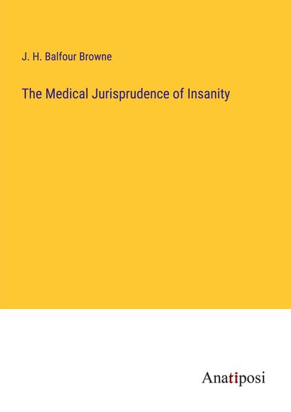 Produktbild: The Medical Jurisprudence of Insanity