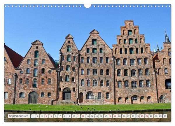 Produktbild: L&uuml;beck, die sehenswerte Hansestadt an der Ostsee (Wandkalender 2027 DIN A3 quer), CALVENDO Monatskalender