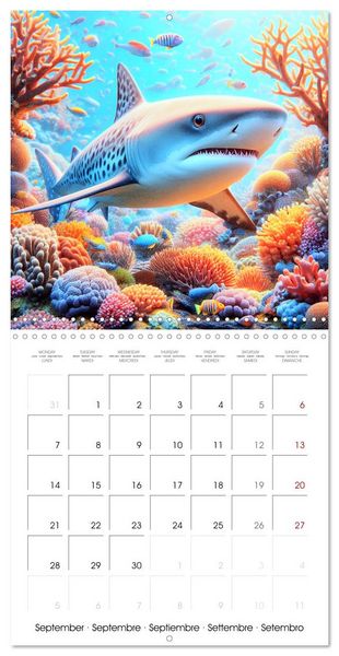 Produktbild: Sea Creatures of the Coral Reefs (Wall Calendar 2026 12 &times; 12 Inch) CALVENDO 12 Month Wall Calendar