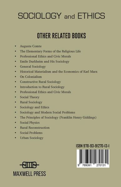 Produktbild: Sociology and Ethics