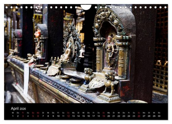 Produktbild: Nepal-Das Kathmandu-Tal nach dem Beben (Wandkalender 2026 DIN A4 quer), CALVENDO Monatskalender