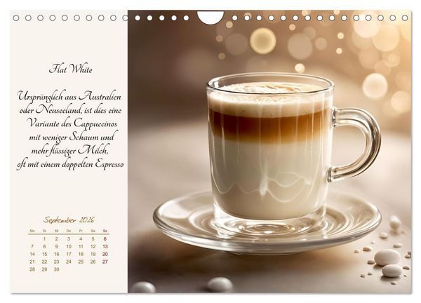 Produktbild: KI - Kaffee und Genuss 12 Monate im Aroma (Wandkalender 2026 DIN A4 quer), CALVENDO Monatskalender