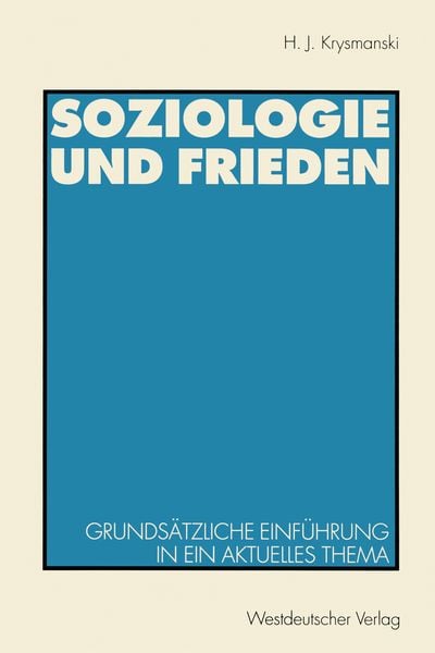 Produktbild: Soziologie und Frieden