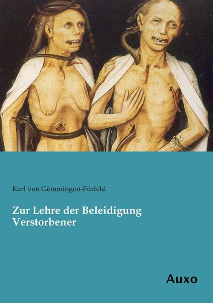 Produktbild: Zur Lehre der Beleidigung Verstorbener