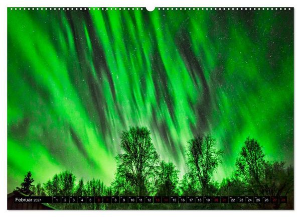 Produktbild: Aurora in Alaska (Wandkalender 2027 DIN A2 quer), CALVENDO Monatskalender