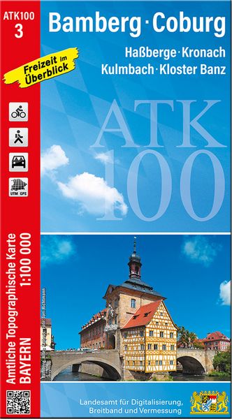 Produktbild: ATK100-3 Bamberg - Coburg (Amtliche Topographische Karte 1:100000)