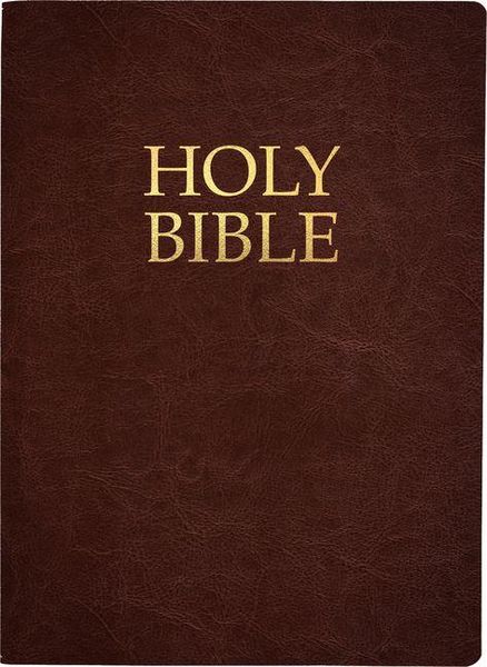 Produktbild: Kjver Holy Bible, Large Print, Dark Mahogany Genuine Leather, Thumb Index