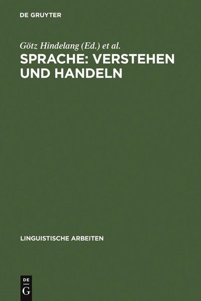 Produktbild: Sprache: Verstehen und Handeln