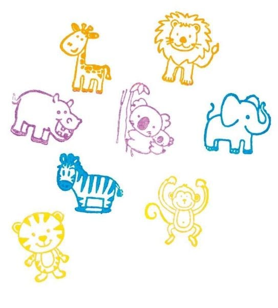 Produktbild: Stempelset Wilde Tiere