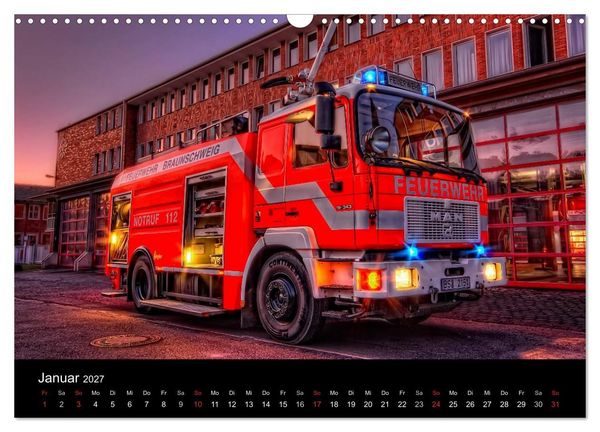 Produktbild: Feuerwehr Braunschweig (Wandkalender 2027 DIN A3 quer), CALVENDO Monatskalender
