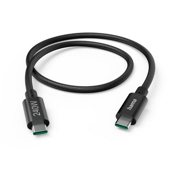 Produktbild: Hama USB-C&reg; Kabel USB 3.2 Gen1 USB-C&reg; Stecker 1.5m Schwarz 00201702