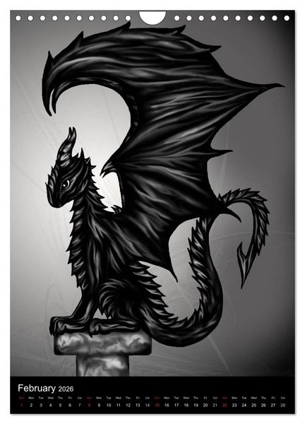 Produktbild: Dragons (Wall Calendar 2026 DIN A4 portrait), CALVENDO 12 Month Wall Calendar