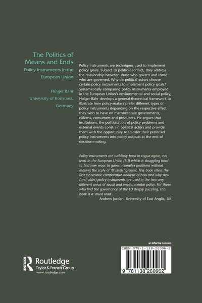 Produktbild: The Politics of Means and Ends