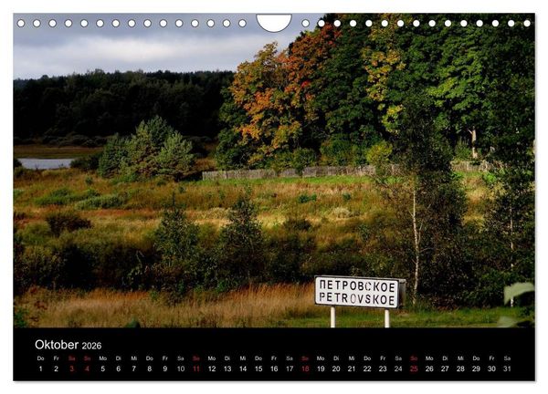 Produktbild: PUSCHKINS RUSSLAND (Wandkalender 2026 DIN A4 quer), CALVENDO Monatskalender