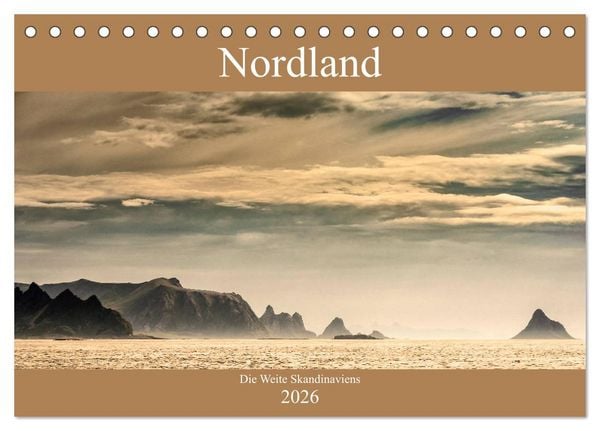 Nordland – Die Weite Skandinaviens (Tischkalender 2026 DIN A5 quer), CALVENDO Monatskalender
